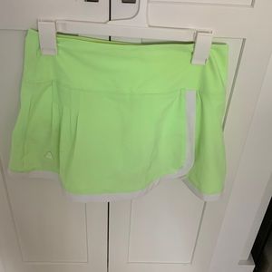 Lime green tennis skirt-